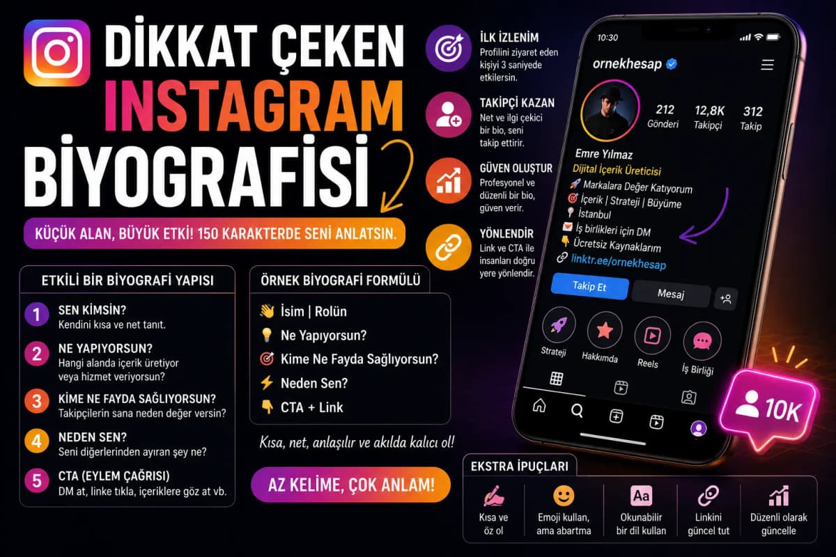 Dikkat Çeken Instagram Biyografisi Nasıl Yazılır?
