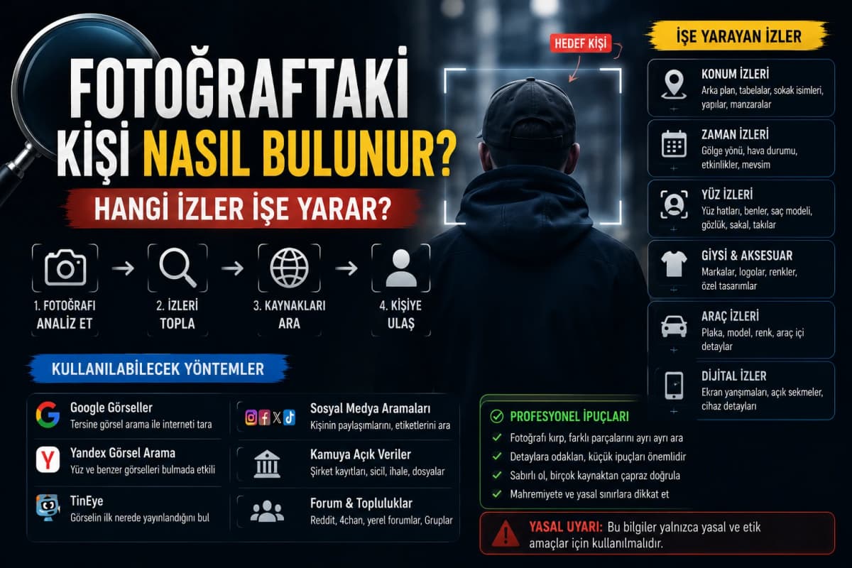 Fotoğraftaki kişi nasıl bulunur, hangi izler işe yarar?