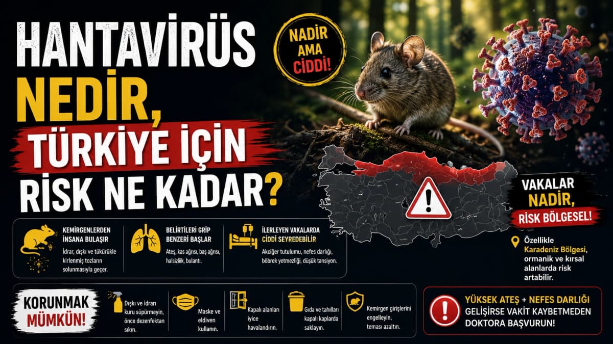 Hantavirüs nedir, Türkiye için risk ne kadar?