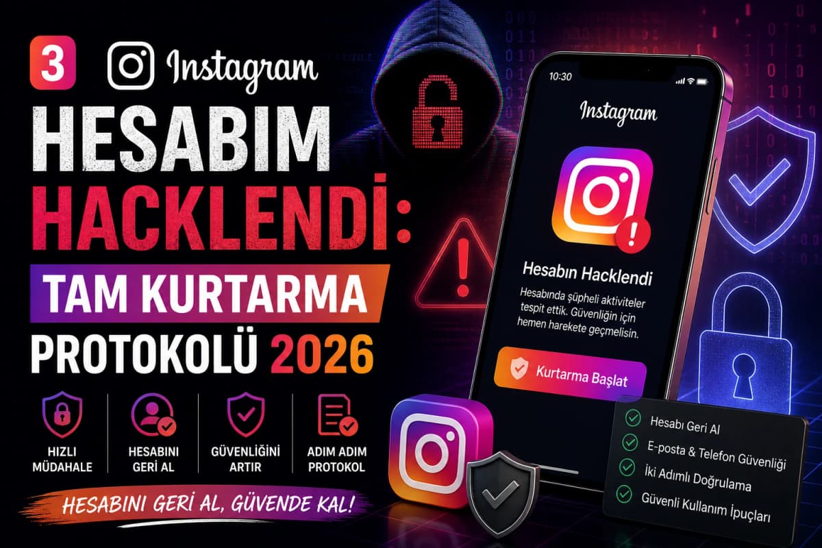 Instagram Hesabım Hacklendi! 2026 Tam Kurtarma Protokolü, Spear Phishing Tersine Mühendisliği ve Önleyici Güvenlik Mimarisi