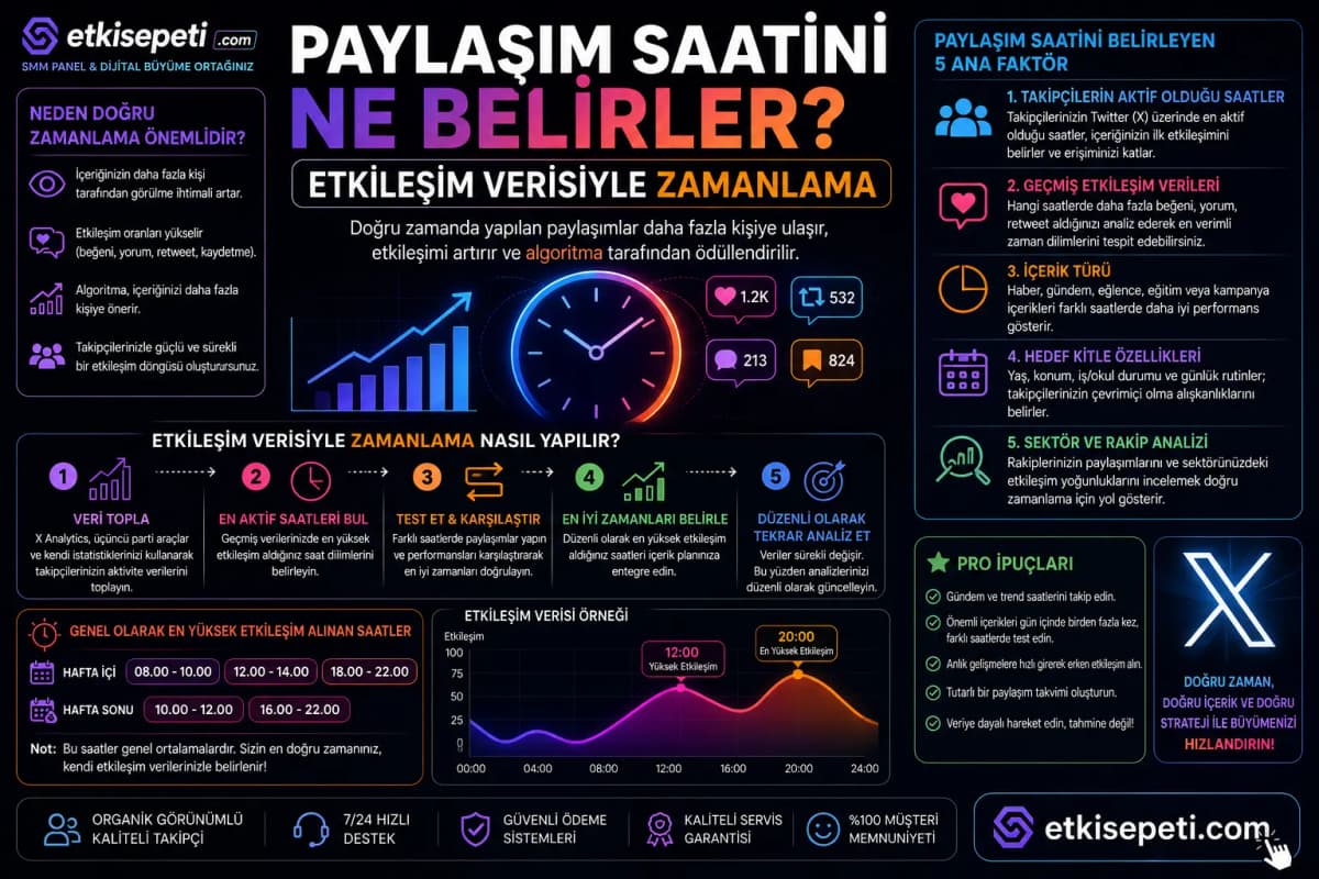 Paylaşım Saatini Ne Belirler? Etkileşim Verisiyle Zamanlama
