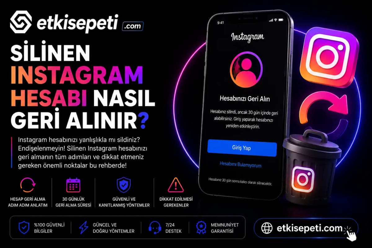 Silinen Instagram Hesabı Nasıl Geri Alınır?